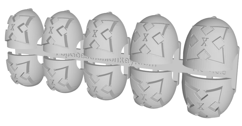 10x Assault 2/ 10th Squad - G:10 Right Shoulder Pads