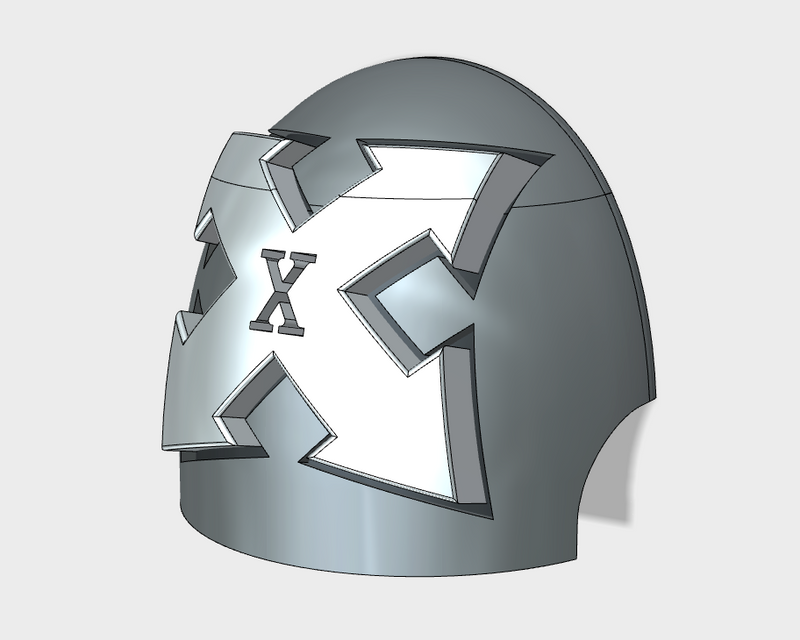 10x Assault 2/ 10th Squad - G:10 Right Shoulder Pads
