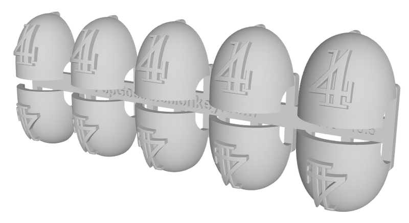10x Ogothic #4 - G:10 Right Shoulder Pads