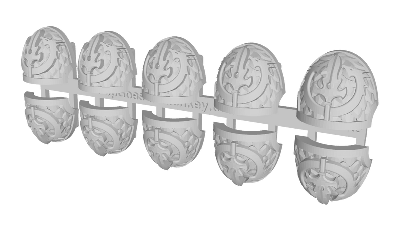 10x Pale Spears - G:10v Shoulder Pads