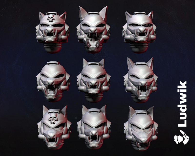 10x Variety Set - G:11 Hellhound Helms