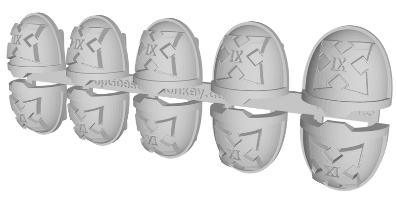 10x Assault 2/ 9th Squad - G:11a Shoulder Pads