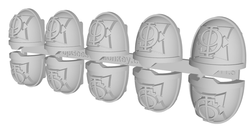 10x Assault 2/ Goth 9 - G:11a Shoulder Pads
