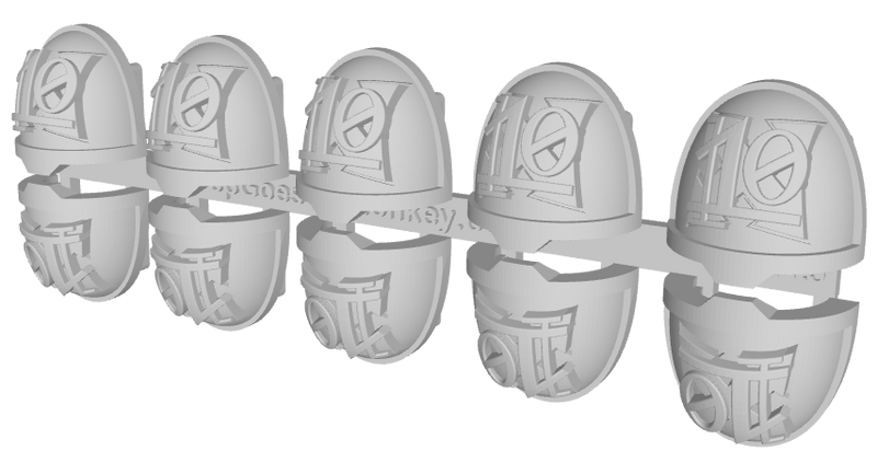 10x Assault 2/ Goth 10 - G:11a Shoulder Pads