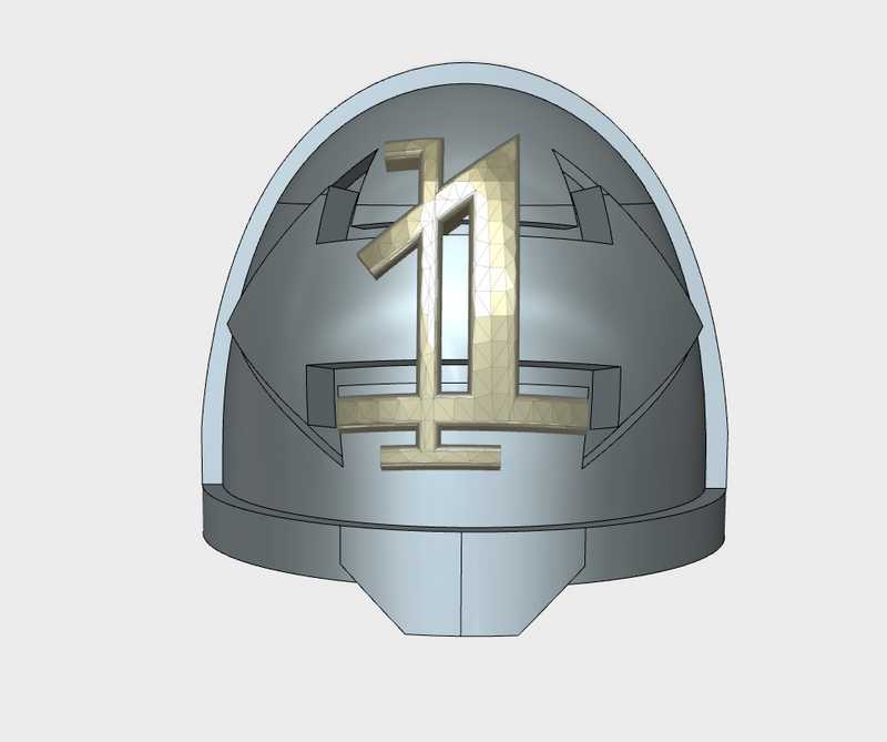 10x Dbl-Arrow /Goth 1 - G:11a Shoulder Pads