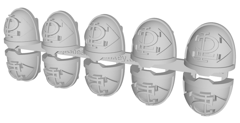 10x Dbl-Arrow /Goth 2 - G:11a Shoulder Pads