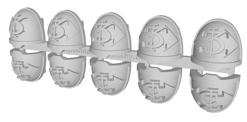 10x Dbl-Arrow /Goth 3 - G:11a Shoulder Pads