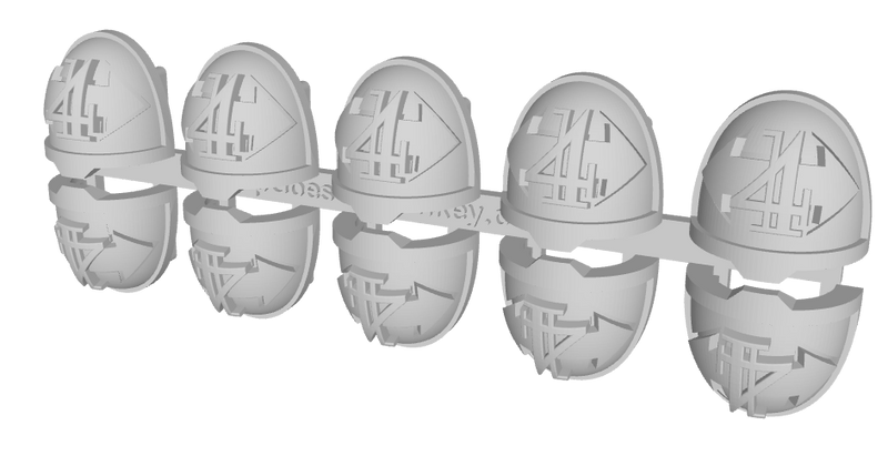 10x Dbl-Arrow /Goth 4 - G:11a Shoulder Pads