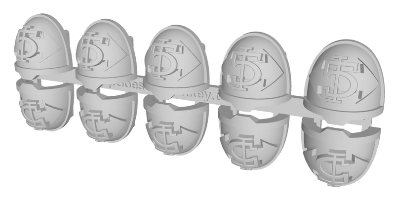 10x Dbl-Arrow /Goth 5 - G:11a Shoulder Pads