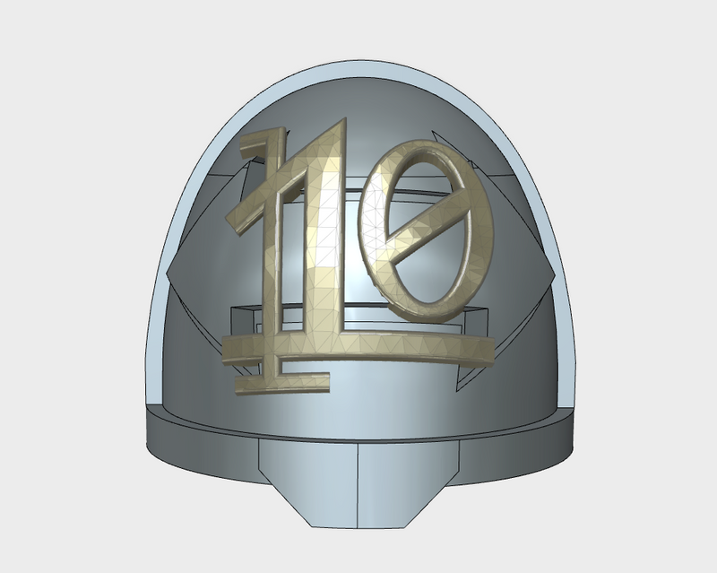 10x Dbl-Arrow /Goth 10 - G:11a Shoulder Pads