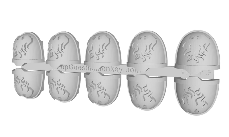 10x Fire Hawks - G:11a Shoulder Pads