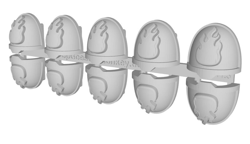 10x Flame - G:11a Shoulder Pads