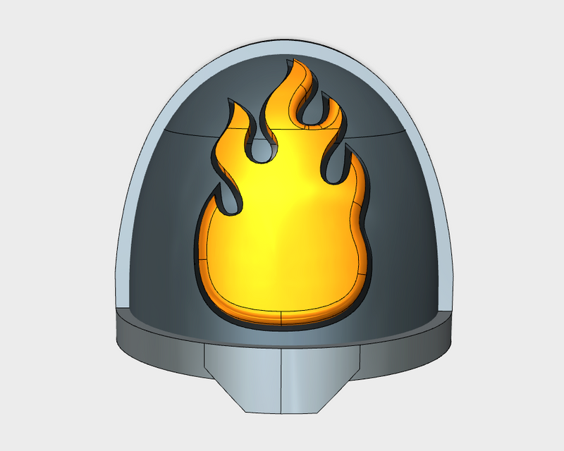10x Flame - G:11a Shoulder Pads