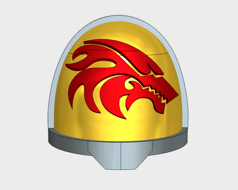 10x Flame Wolf - G:11a Right Shoulders