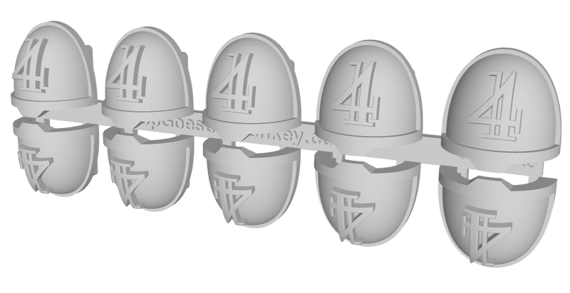 10x Ogothic #4 - G:11a Shoulder Pads