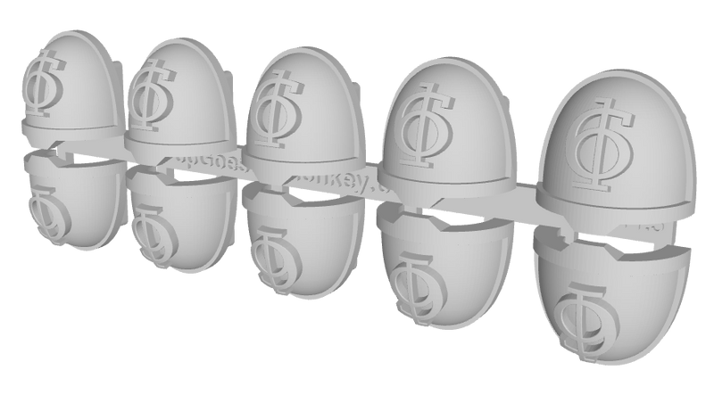 10x Ogothic #6 - G:11a Shoulder Pads