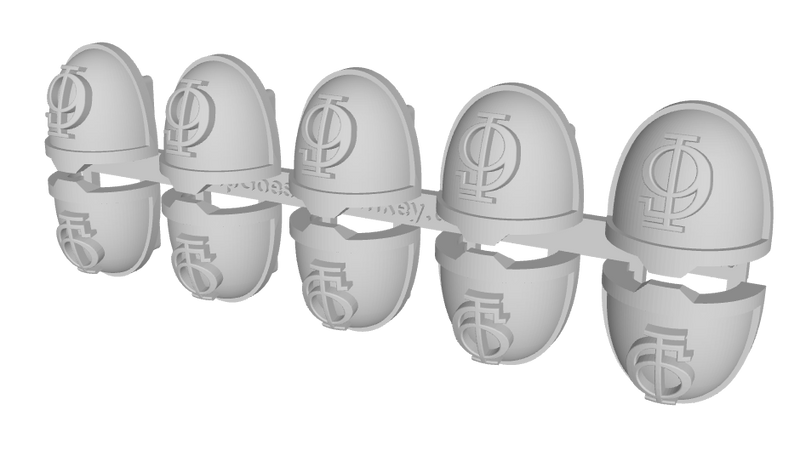 10x Ogothic #9 - G:11a Shoulder Pads