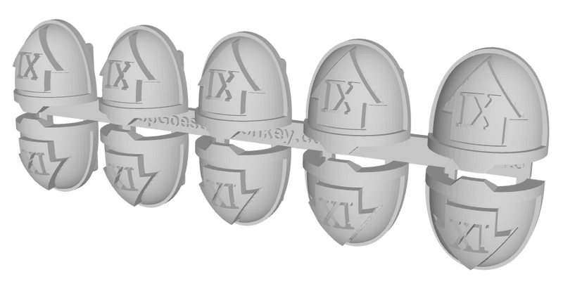 10x Tac-Arrow 1 / 9th Squad - G:11a Shoulder Pads