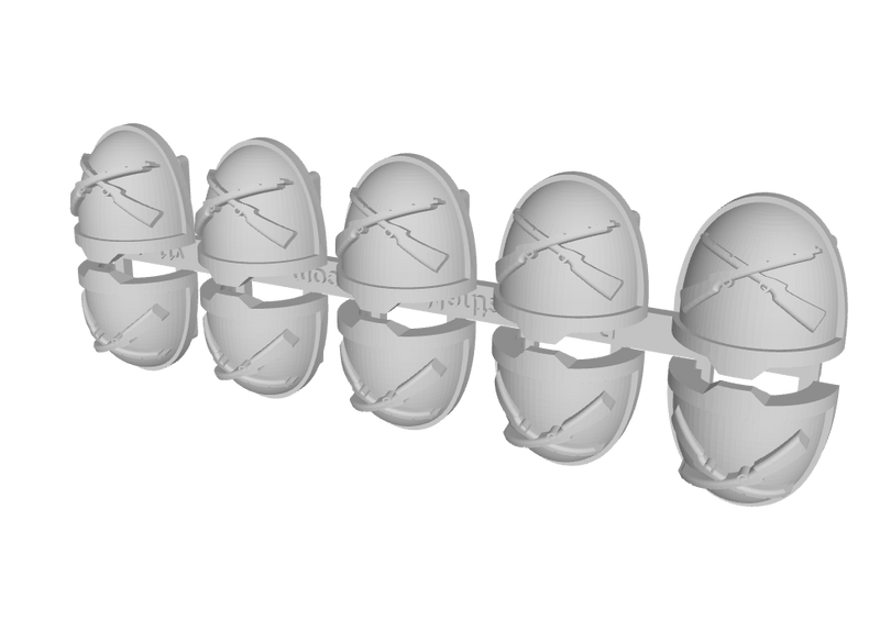 10x Crossed Rifles - G:11a Shoulder Pads