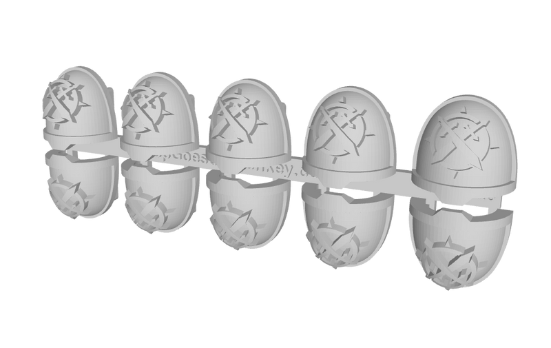 10x Death Knights - G:11a Shoulder Pads