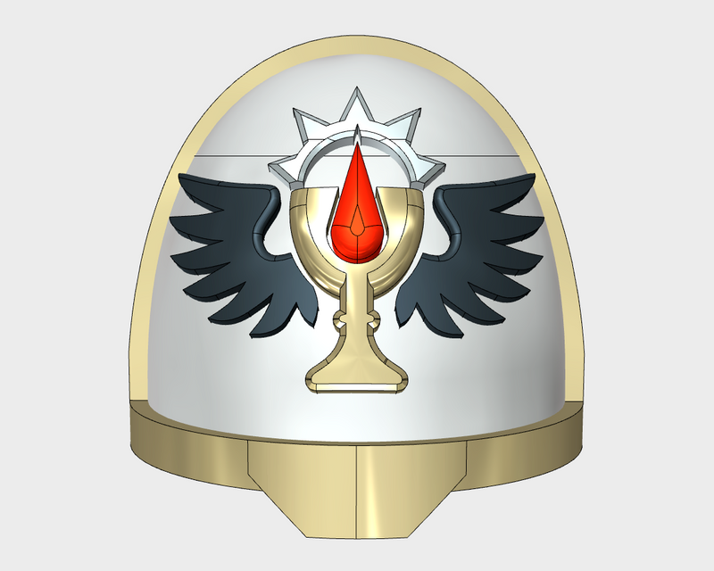 10x Grail Knights - G:11a Shoulder Pads