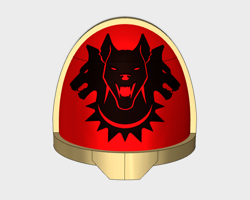 10x Hounds of Tartarus - G:11a Shoulder Pads