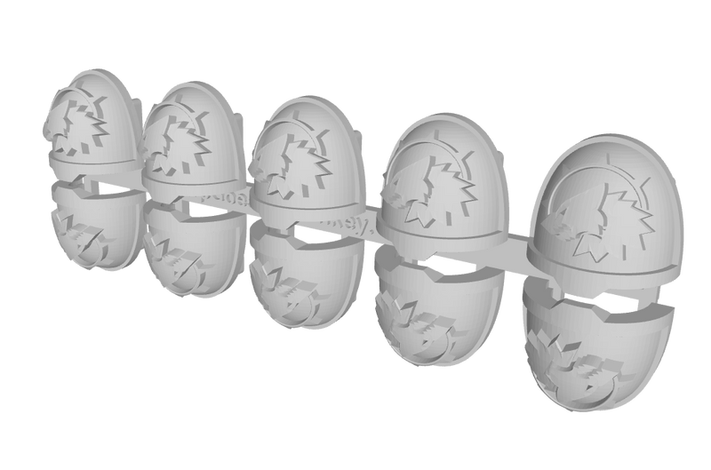 10x Midnight Hunters - G:11a Shoulder Pads