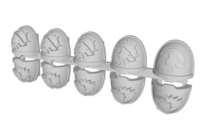 10x Midnight Hunters - G:11a Right Shoulders