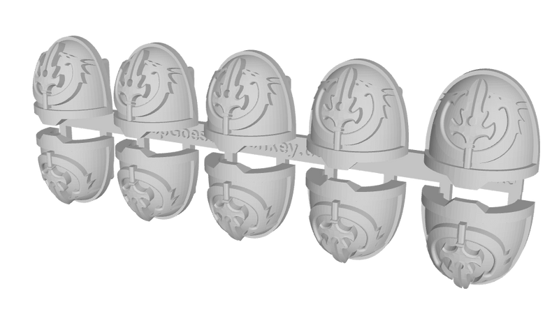 10x Pale Spears - G:11a Shoulder Pads