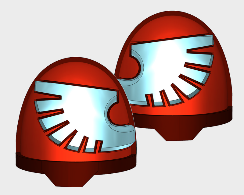 5x Silver Hawks - G:11a Shoulder Pad Sets