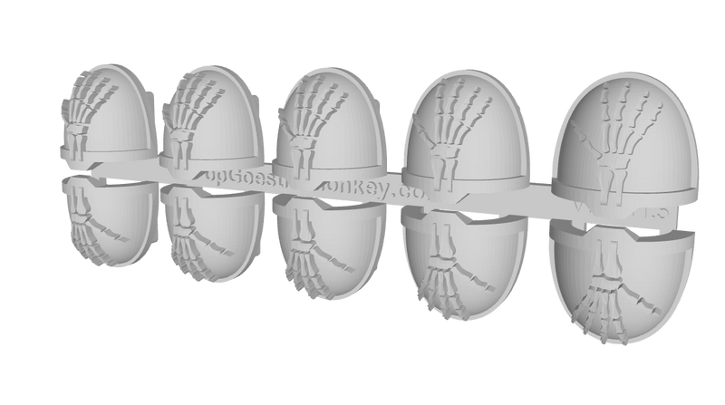 10x Skeletal Hand R - G:11a Shoulder Pads