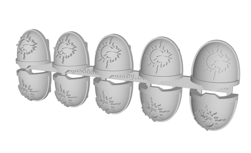 10x Sun Wolves - G:11a Shoulder Pads