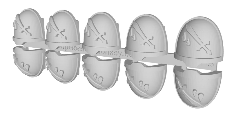 10x Weeping Swords - G:11a Shoulder Pads