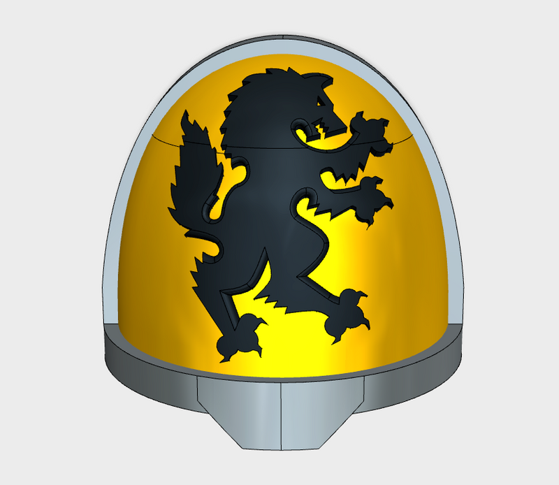 10x Wolf Rampant - G:11a Right Shoulders