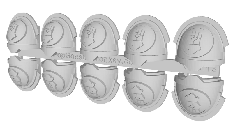 10x Kings Fist - G:11b Shoulder Pads