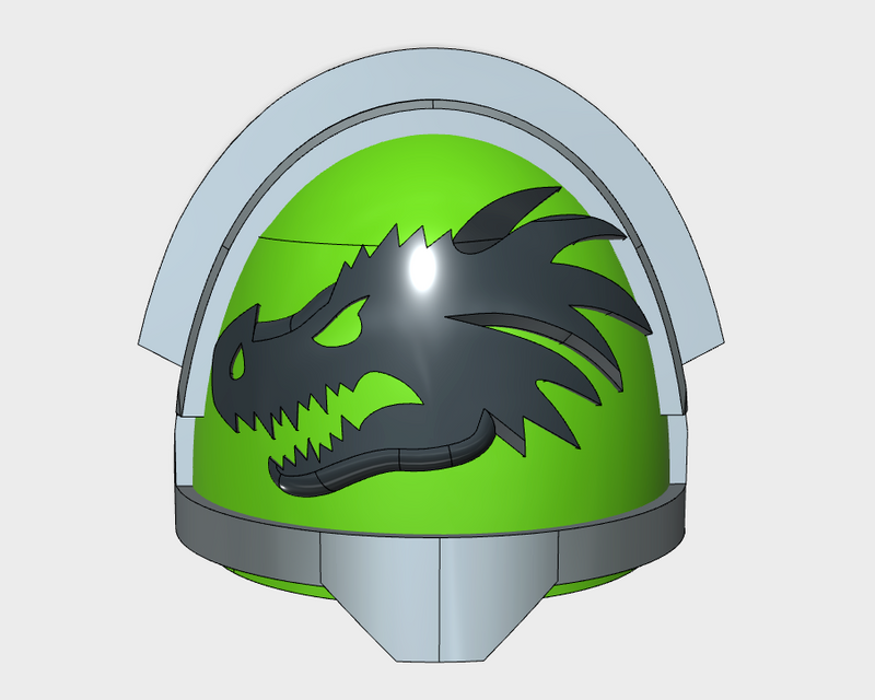 10x Dragon Head - G:11b Shoulder Pads