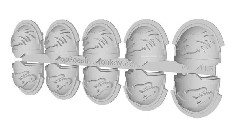 10x Dragon Head - G:11b Shoulder Pads