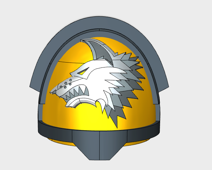10x Shaggy Wolf - G:11b Shoulder Pads