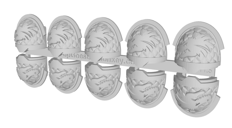 10x Dragon Head - G:11b Voidscale Shoulders