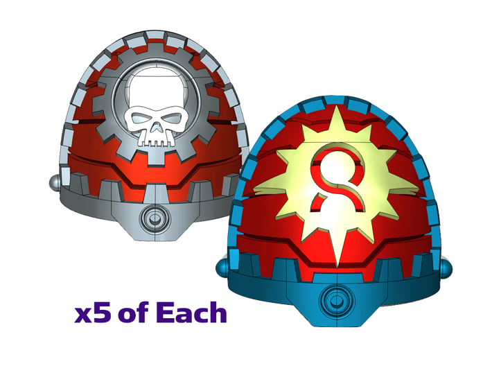 5x Auroran Suns - G:11c Tech Pauldron Sets