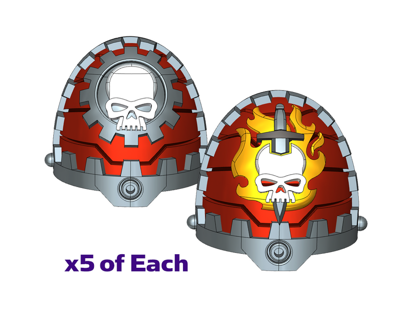 5x Ghosts of Nocturne - G:11c Tech Pauldron Sets