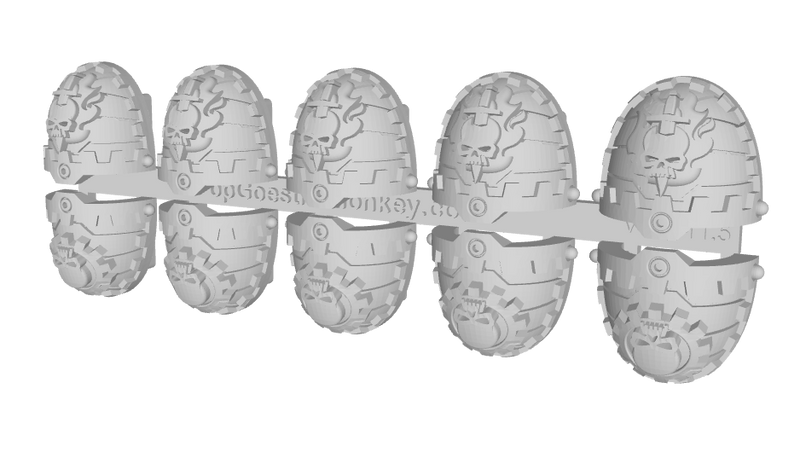 5x Ghosts of Nocturne - G:11c Tech Pauldron Sets