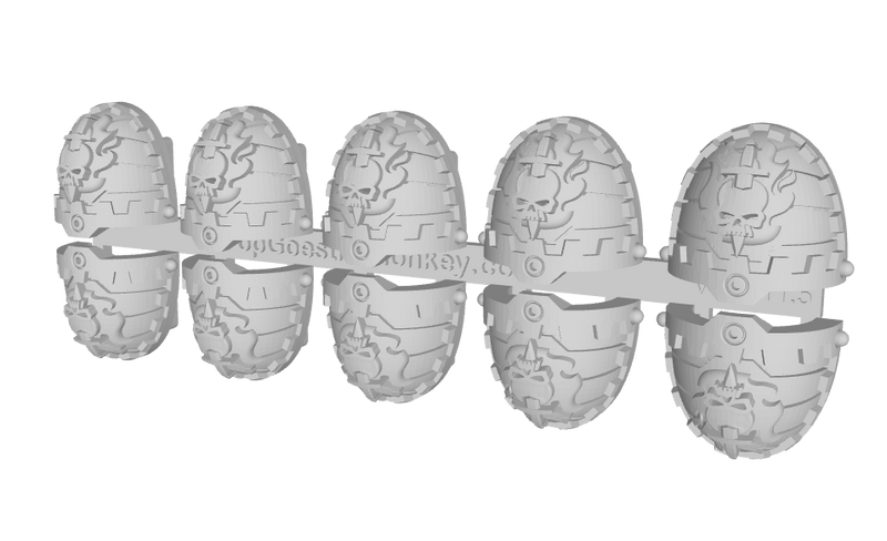10x Ghosts of Nocturne - G:11ct Tech Pauldrons
