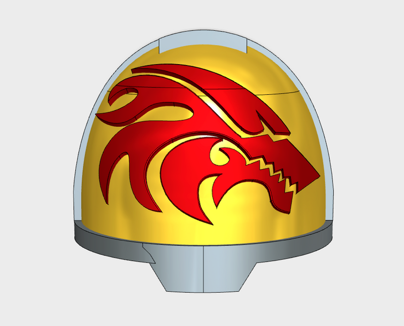 10x Flame Wolf - G:13a Right Shoulders