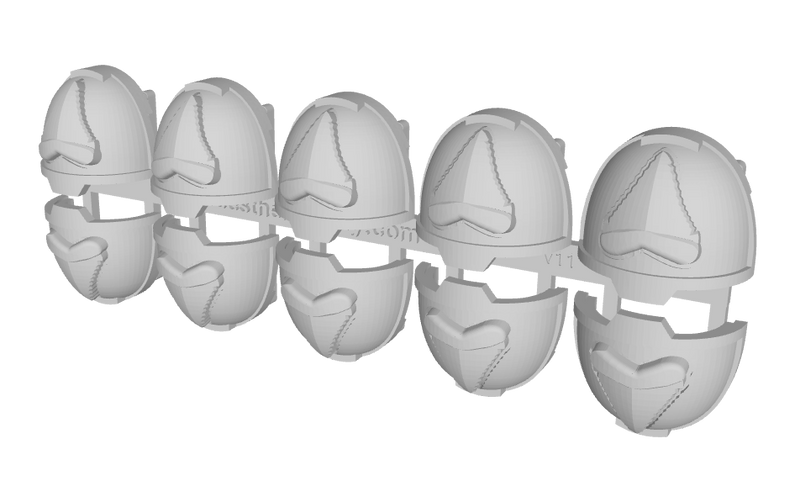 10x Shark Tooth - G:13 Ferrous Shoulder Pads