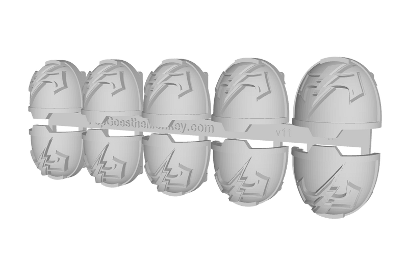 10x Storm Scarred - G:13a Shoulder Pads
