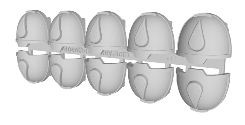 10x Teardrop - G:13a Shoulder Pads