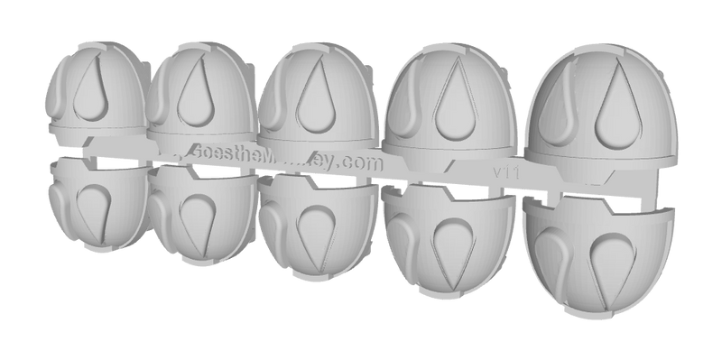 10x Two Drops - G:13a Shoulder Pads