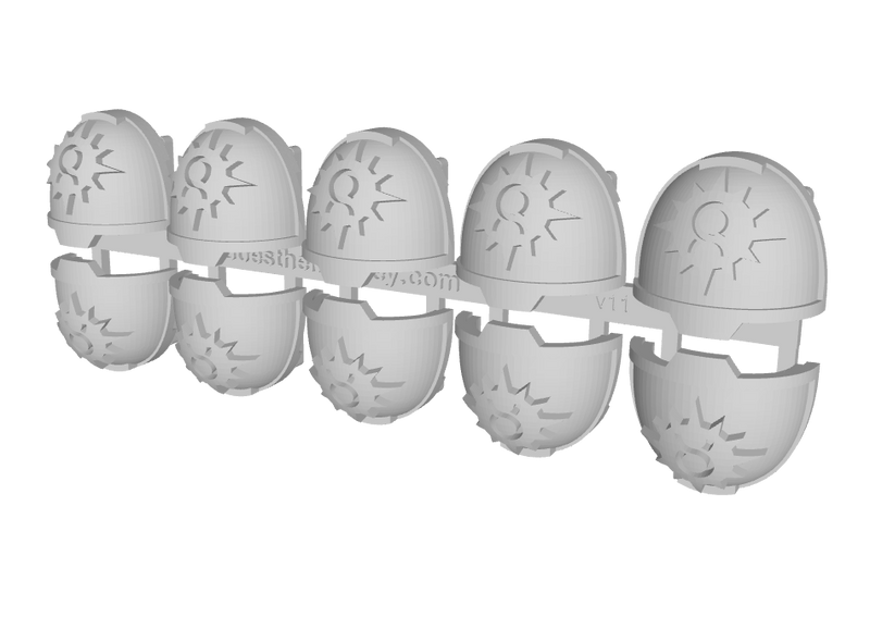 10x Auroran Suns - G:13a Shoulder Pads