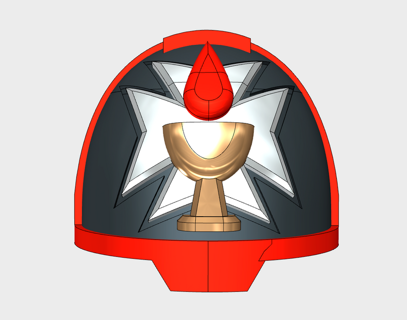 10x Blood Templars - G:13a Shoulder Pads